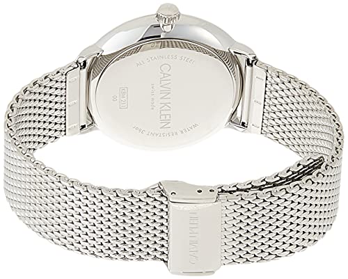 Shop Authentic Calvin Klein High Noon Quartz Blue Dial Silver Mesh Bracelet Watch for Men - K8M2112N - Luxxuri