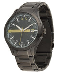  Shop Authentic Armani Exchange Hampton Black Dial Black Steel Strap Watch For Men - AX2407 - Luxxuri
