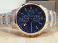  Shop Authentic Emporio Armani Renato Chronograph Blue Dial Two Tone Steel Strap Watch For Men - AR80025 - Luxxuri