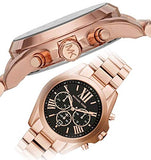  Shop Authentic Michael Kors Bradshaw Black Dial Rose Gold Steel Strap Watch for Women - MK5854 - Luxxuri