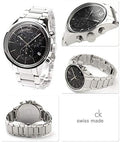  Shop Authentic Calvin Klein Masculine Chronograph Black Dial Silver Steel Strap Watch for Men - K2H27104 - Luxxuri