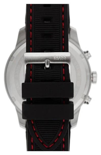  Shop Authentic Hugo Boss Professional Black Dial Black Silicone Strap Watch for Men - 1513525 - Luxxuri