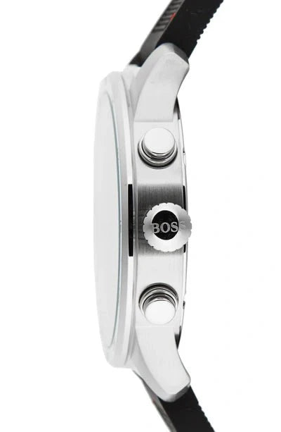  Shop Authentic Hugo Boss Professional Black Dial Black Silicone Strap Watch for Men - 1513525 - Luxxuri