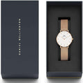  Shop Authentic Daniel Wellington Classic Petite Melrose White Dial Rose Gold Mesh Bracelet Watch For Women - DW00100163 - Luxxuri