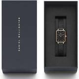 Shop Authentic Daniel Wellington Quadro Ashfield Black Dial Black Mesh Strap Watch For Women - DW00100433 - Luxxuri