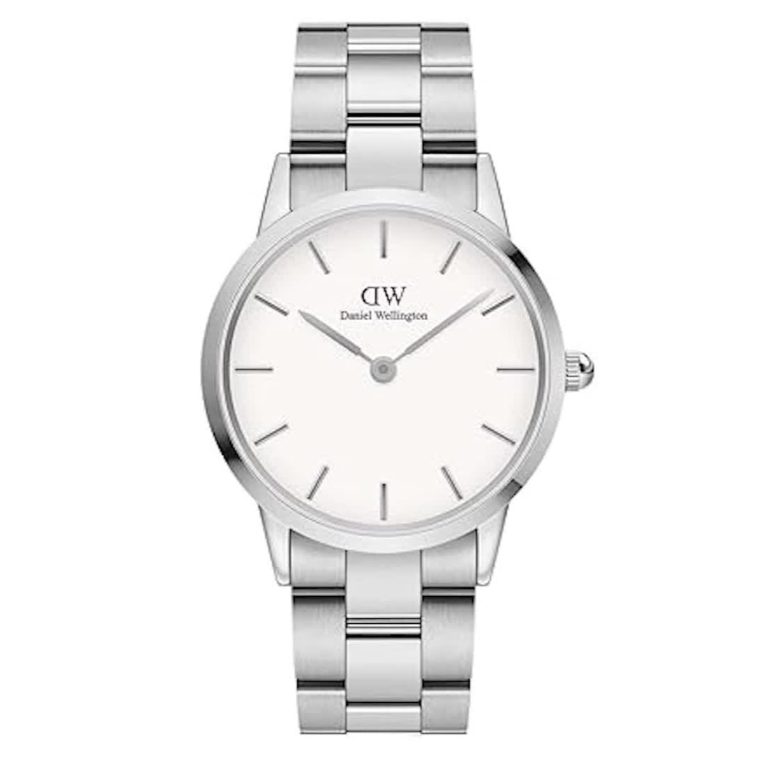  Shop Authentic Daniel Wellington Iconic Link White Dial Silver Steel Strap Watch for Women - DW00100203 - Luxxuri
