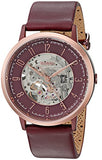  Shop Authentic Fossil Vintage Muse Automatic Skeleton Maroon Dial Maroon Leather Strap Watch for Women - ME3137 - Luxxuri