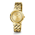  Shop Authentic Guess Rumour Quartz Gold Dial Gold Steel Strap Watch For Women - GW0613L2 - Luxxuri