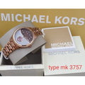  Shop Authentic Michael Kors Lauryn Rose Gold Dial Brown Steel Strap Watch for Women - MK3757 - Luxxuri