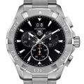  Shop Authentic Tag Heuer Aquaracer Chronograph Black Dial Silver Steel Strap Watch for Men - CAY1110.BA0927 - Luxxuri