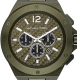  Shop Authentic Michael Kors Lennox Chronograph Green Dial Green Steel Strap Watch For Men - MK9103 - Luxxuri