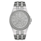  Shop Authentic Bulova Crystal Pave Silver Dial Silver Steel Strap Watch for Men - 96B235 - Luxxuri