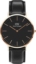  Shop Authentic Daniel Wellington Classic Sheffield Black Dial Black Leather Strap Watch For Men - DW00100127 - Luxxuri