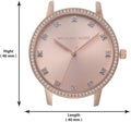  Shop Authentic Michael Kors Melissa Analog Rose Gold Dial Rose Gold Steel Strap Watch For Women - MK4396 - Luxxuri