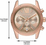 Shop Authentic Michael Kors Lexington Chronograph Grey Dial Rose Gold Steel Strap Watch For Women - MK7217 - Luxxuri