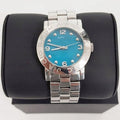  Shop Authentic Marc Jacobs Amy Blue Dial Silver Steel Strap Watch for Women - MBM3272 - Luxxuri
