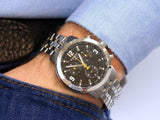  Shop Authentic Tissot PRC 200 Chronograph Black Dial Silver Steel Strap Watch For Men - T055.417.11.057.00 - Luxxuri