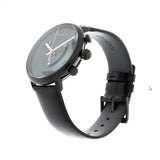  Shop Authentic Calvin Klein High Noon Black Dial Black Leather Strap Watch for Men - K8M274CB - Luxxuri