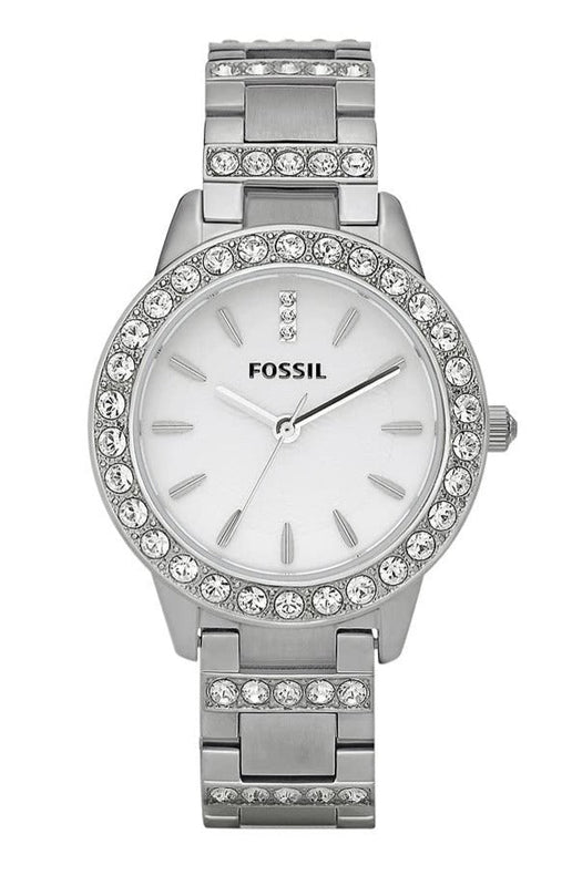  Shop Authentic Fossil Jesse White Dial Silver Steel Strap Watch for Women - ES2362 - Luxxuri