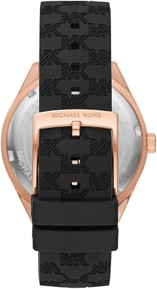  Shop Authentic Michael Kors Jessa Quartz Black Dial Black Silicone Strap Watch For Women - MK7266 - Luxxuri