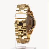  Shop Authentic Michael Kors Runway Three Hand Green Dial Gold Steel Strap Watch For Women - MK7390 - Luxxuri