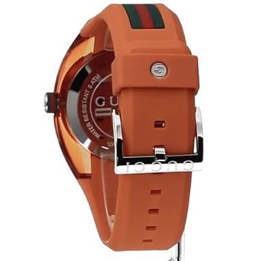  Shop Authentic Gucci Sync XXL Quartz Orange Dial Orange Rubber Strap Unisex Watch - YA137108 - Luxxuri