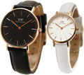  Shop Authentic Daniel Wellington Classic Sheffield Black Dial Black Leather Strap Watch For Women - DW00100139 - Luxxuri
