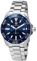  Shop Authentic Tag Heuer Aquaracer Blue Dial Quartz Silver Steel Strap Watch for Men - WAY111C.BA0928 - Luxxuri