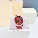  Shop Authentic Michael Kors Tibby Multifunction Red Dial Red Leather Strap Watch For Women - MK2967 - Luxxuri