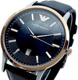  Shop Authentic Emporio Armani Renato Analog Blue Dial Blue Leather Strap Watch For Men - AR11188 - Luxxuri