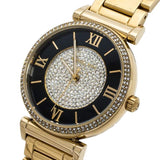 Shop Authentic Michael Kors Catlin Black Dial Gold Steel Strap Watch for Women - MK3338 - Luxxuri