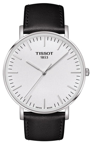  Shop Authentic Tissot T Classic Everytime Large White Dial Black Leather Strap Watch For Men - T109.610.16.031.00 - Luxxuri
