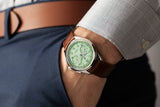  Shop Authentic Breitling Premier B09 Chronograph 40 Green Dial Brown Leather Strap Watch for Men - AB0930D31L1P1 - Luxxuri