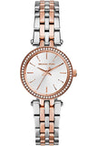  Shop Authentic Michael Kors Darci Silver Dial Two Tone Stainless Steel Strap Watch for Women - MK3203 - Luxxuri