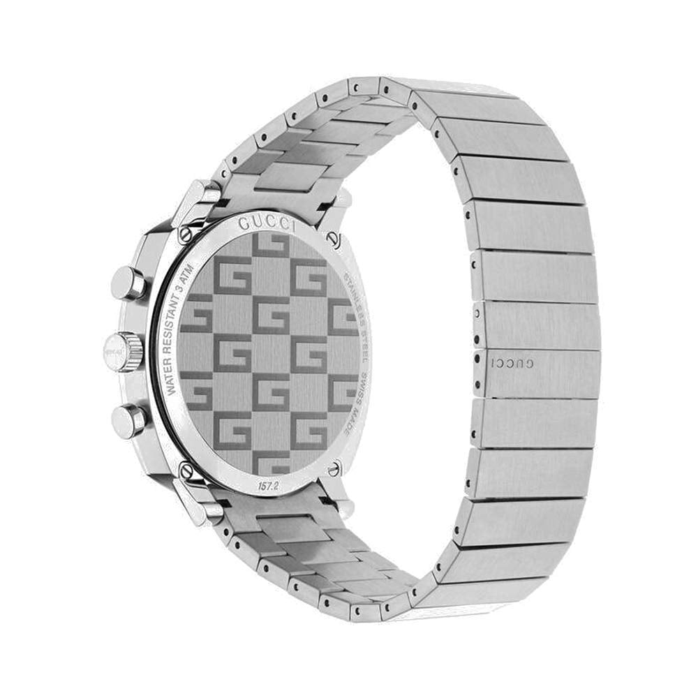  Shop Authentic Gucci Grip Collection Quartz Silver Dial Silver Steel Strap Watch For Men - YA157302 - Luxxuri