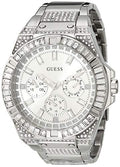  Shop Authentic Guess Zeus Multifunction Diamonds Silver Dial Silver Steel Strap Watch for Men - GW0209G1 - Luxxuri