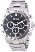  Shop Authentic Hugo Boss Ikon Black Dial Silver Steel Strap Watch for Men - 1512965 - Luxxuri