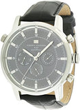  Shop Authentic Tommy Hilfiger Harrison Chronograph Black Dial Black Leather Strap Watch for Men - 1790875 - Luxxuri