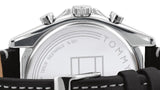  Shop Authentic Tommy Hilfiger Parker Chronograph Quartz Grey Dial Black Leather Strap Watch For Men - 1791838 - Luxxuri