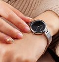  Shop Authentic Calvin Klein Authentic Black Dial Silver Steel Strap Watch for Women - K8G23141 - Luxxuri