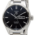  Shop Authentic Tag Heuer Carrera Calibre 5 Automatic Black Dial Silver Steel Strap Watch for Men - WAR201A.BA0723 - Luxxuri
