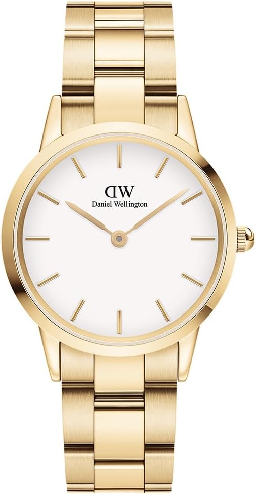  Shop Authentic Daniel Wellington Iconic Link White Dial Gold Steel Strap Watch For Men - DW00100343 - Luxxuri