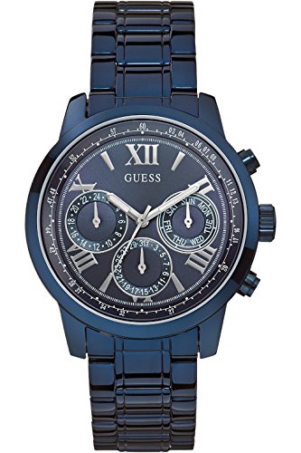  Shop Authentic Guess Chronograph Multifunction Blue Dial Blue Steel Strap Watch For Women - W0330L6 - Luxxuri