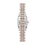  Shop Authentic Emporio Armani Gianni T Bar White Mother Of Pearl Dial Two Tone Steel Strap Watch For Women - AR11519 - Luxxuri