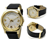  Shop Authentic Marc Jacobs Baby Dave Gold Dial Black Leather Strap Watch for Women - MBM1264 - Luxxuri