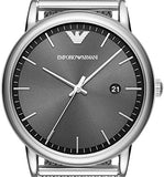  Shop Authentic Emporio Armani Luigi Quartz Grey Dial Silver Mesh Bracelet Watch For Men - AR11069 - Luxxuri