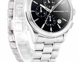  Shop Authentic Emporio Armani Paolo Chronograph Black Dial Silver Steel Strap Watch For Men - AR11602 - Luxxuri