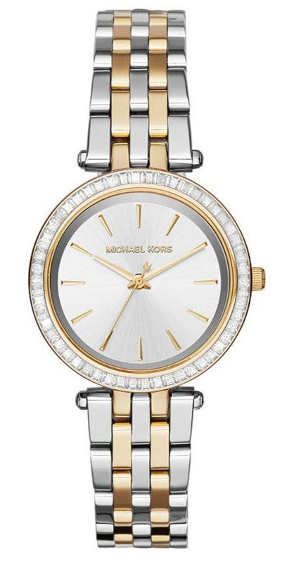  Shop Authentic Michael Kors Darci Silver Dial Two Tone Steel Strap Watch for Women - MK3405 - Luxxuri