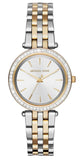 Shop Authentic Michael Kors Darci Silver Dial Two Tone Steel Strap Watch for Women - MK3405 - Luxxuri