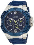 Shop Authentic Guess Genesis Multi Function Analog Blue Dial Blue Rubber Strap Watch For Men - W1254G1 - Luxxuri
